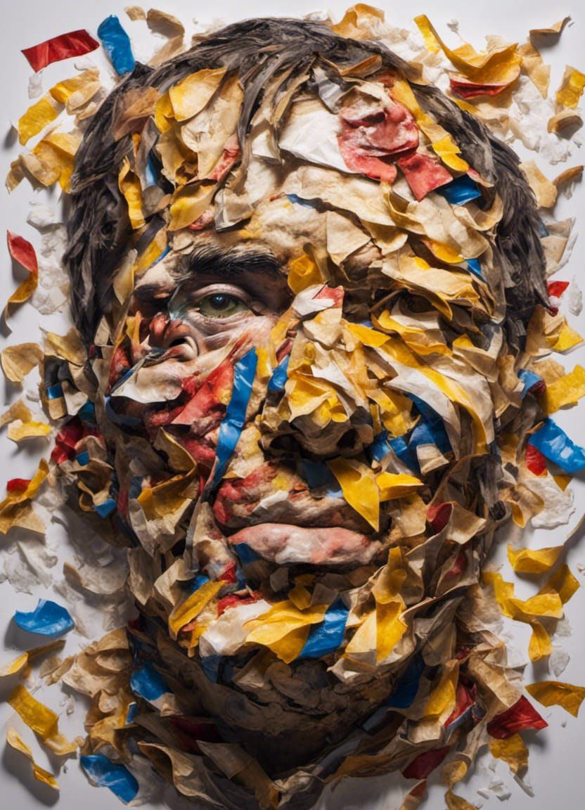 Garbage Man Waits To Be Recycled (Sunday Cleanup, Work #3)