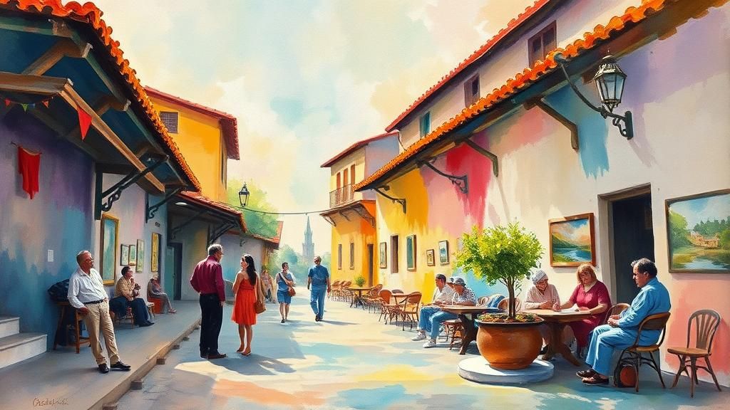 Impressionist WRC Car in Gouache Style