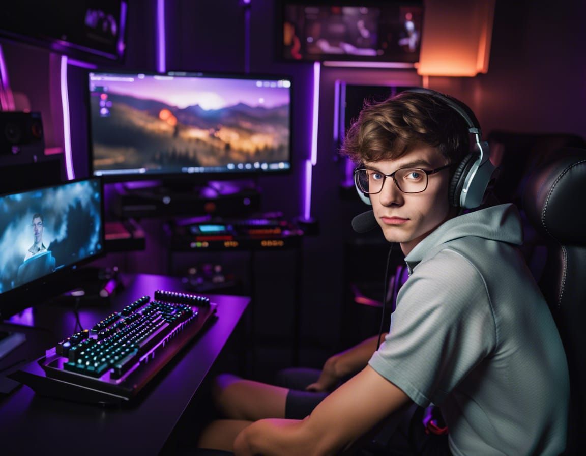 Gamer, live streaming