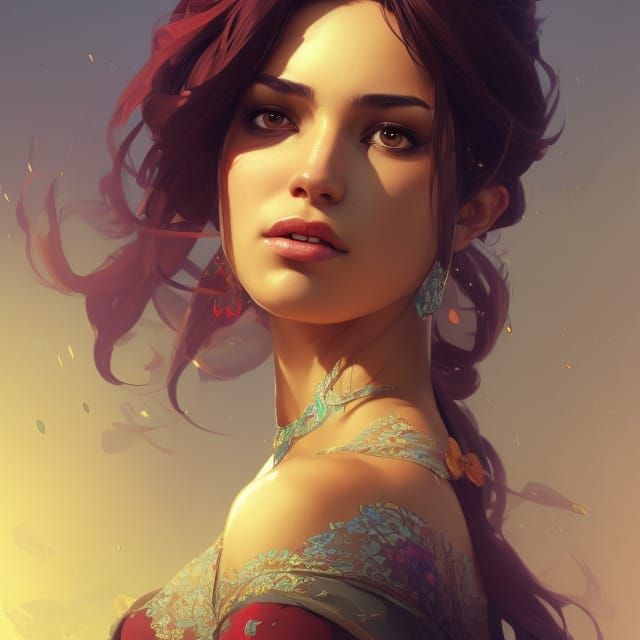 Hyperdetailed Portrait of a Turkish Sultana