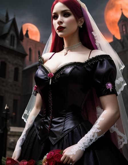 Daphne Blake as Virgin Bride: Hyperrealistic Portrait