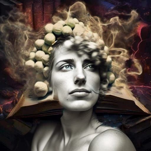 Realistic Black and White Woman Portrait Photography