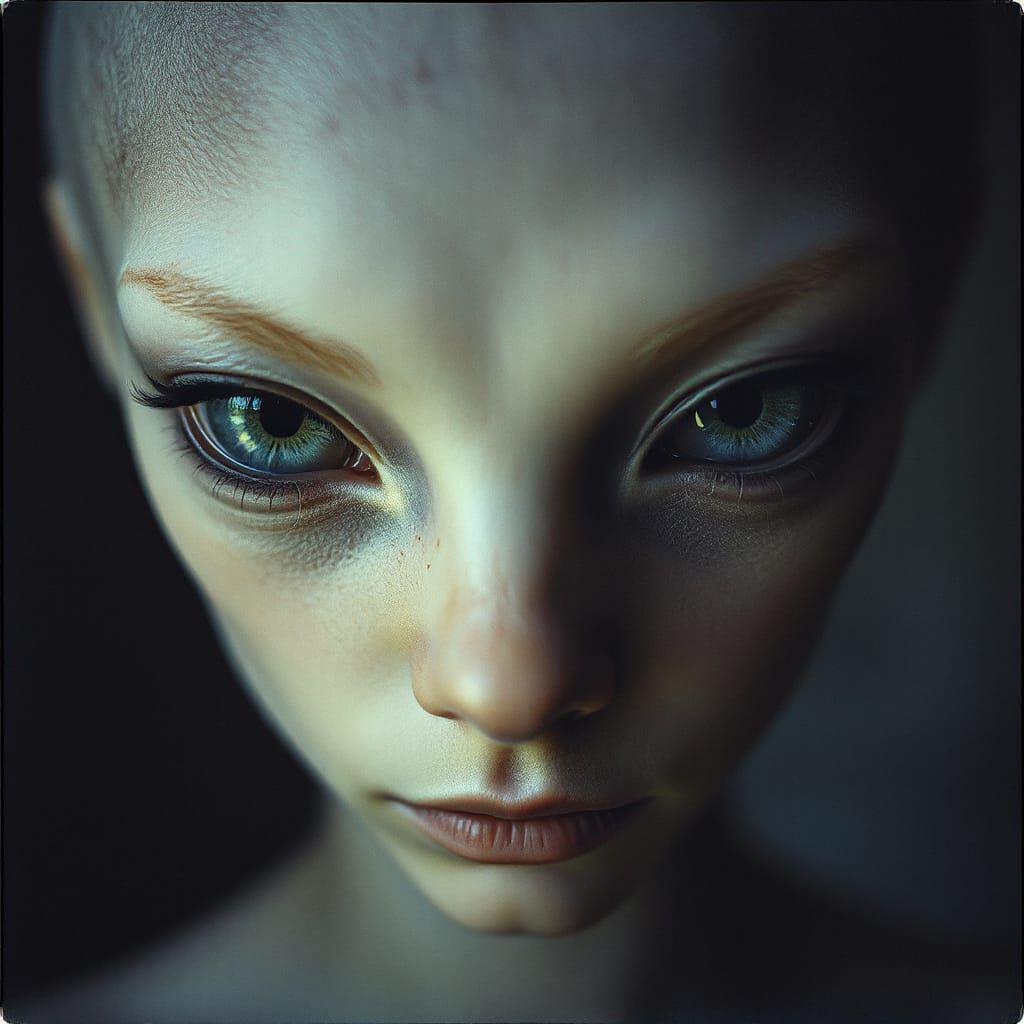 Ethereal Alien Portrait in Paolo Roversi Style