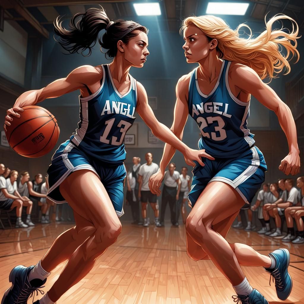 Caitlin Clark vs Angel Reese: Comic Book Basketball