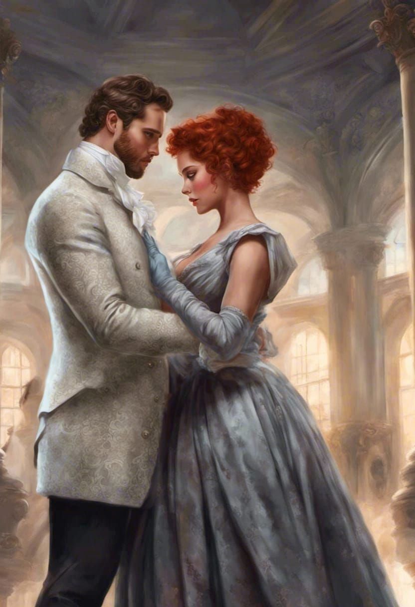 Regency Romance: Woman and Duke at Ball