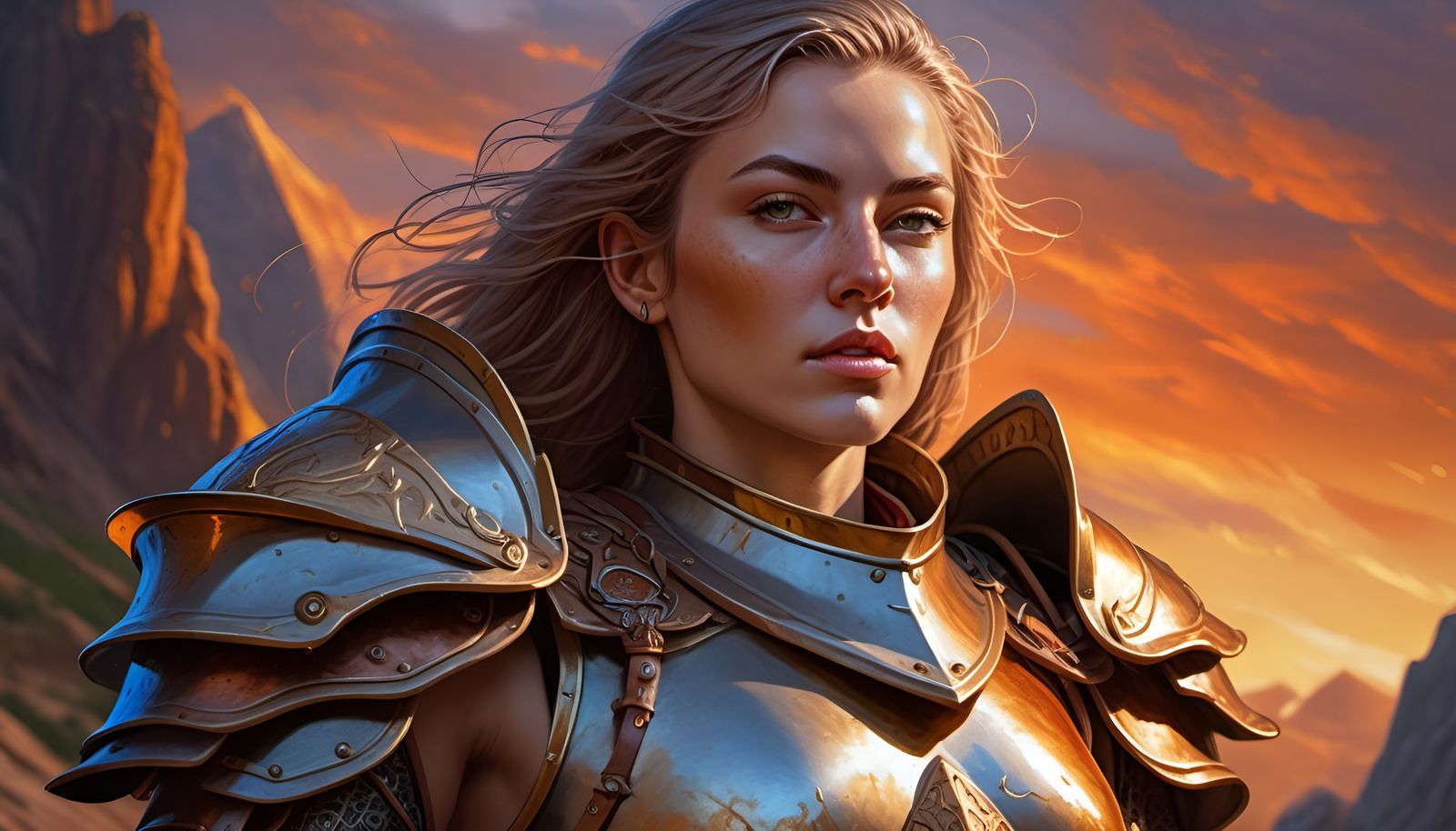 "Dragonlance" Themed  DnD Female  Paladin