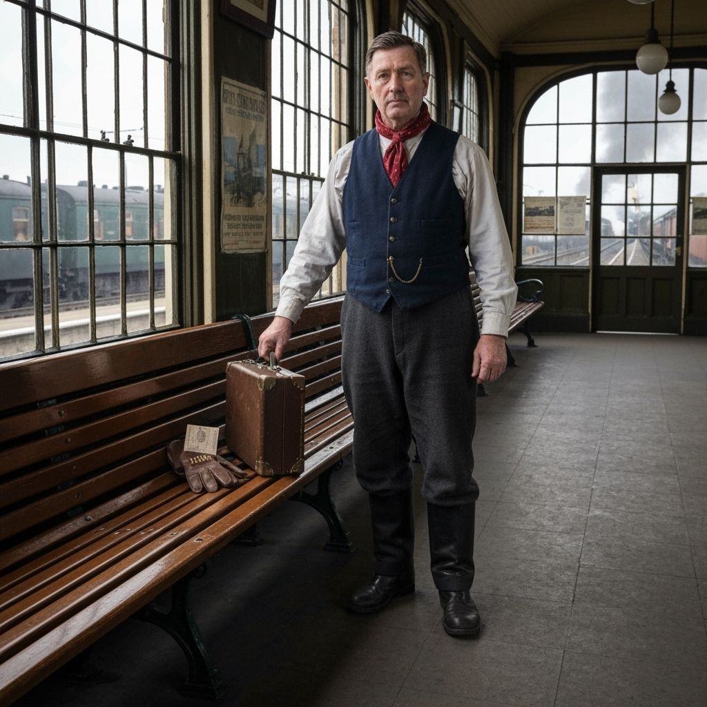 Victorian Railway Porter in York, 1871