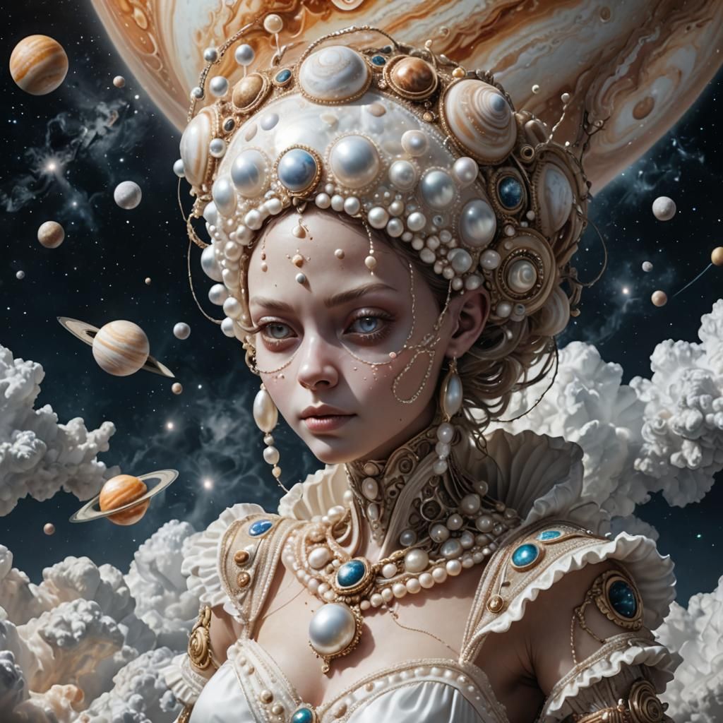 Epic Pearl Alien Maid Sewing Jupiter