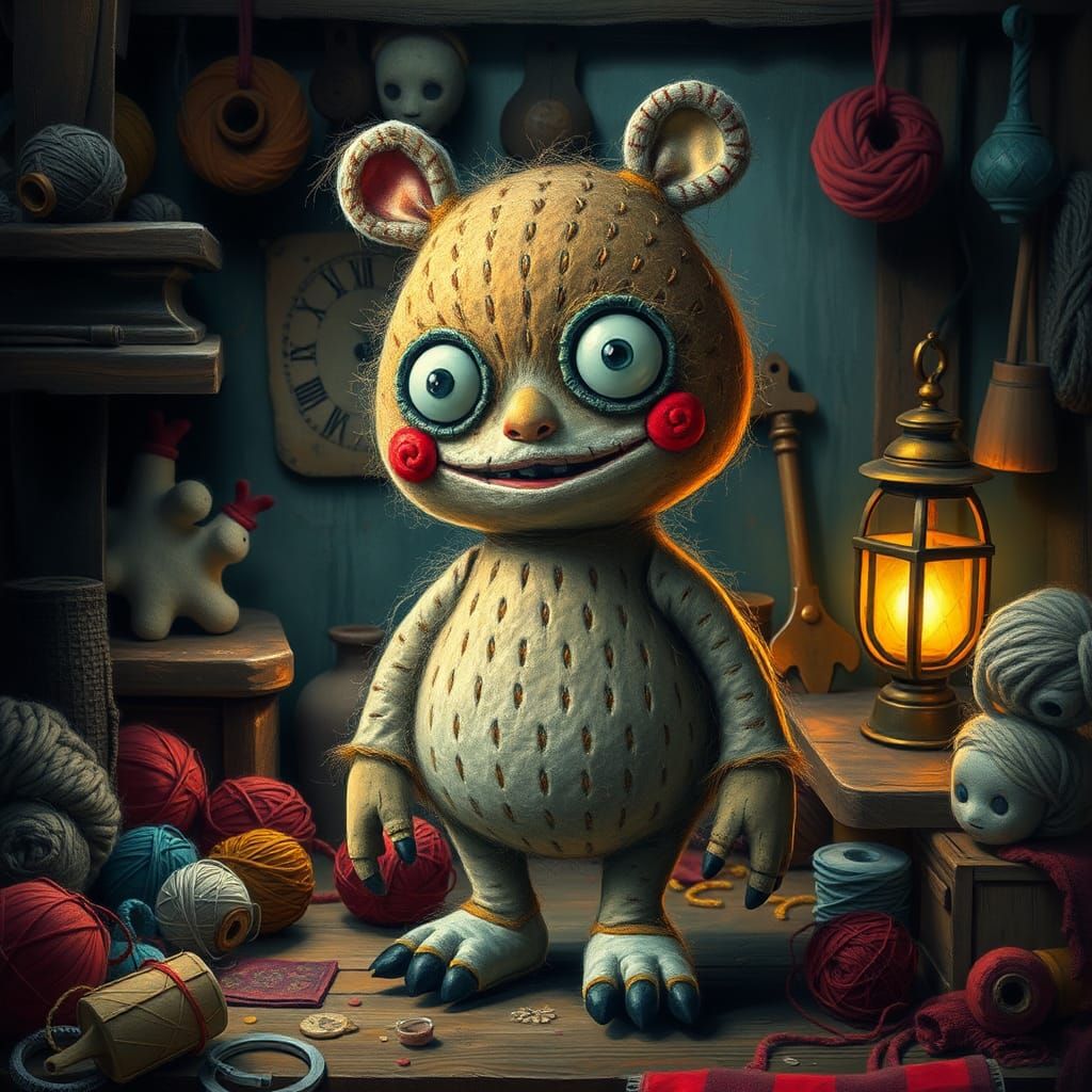 Whimsical Toy Sapper in Burton-esque Style