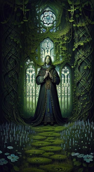 Ornate Lathyrus Flower Illustration by Jansson