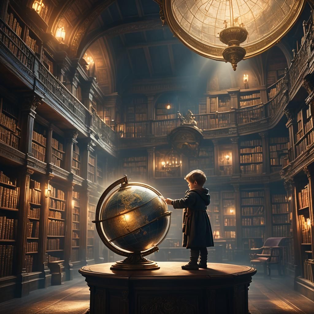 Newborn Child Holds the World: Matte Painting