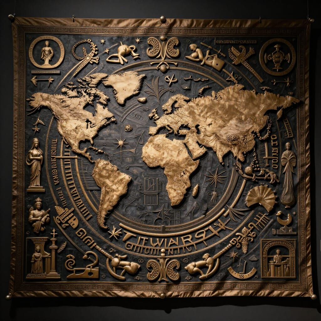 Global Cultures Banner with Epic Cinematic Lighting