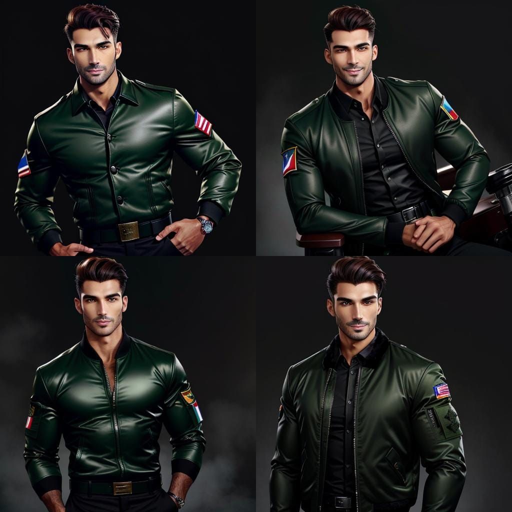 Attractive Italian Man Portrait in Ethereal Style