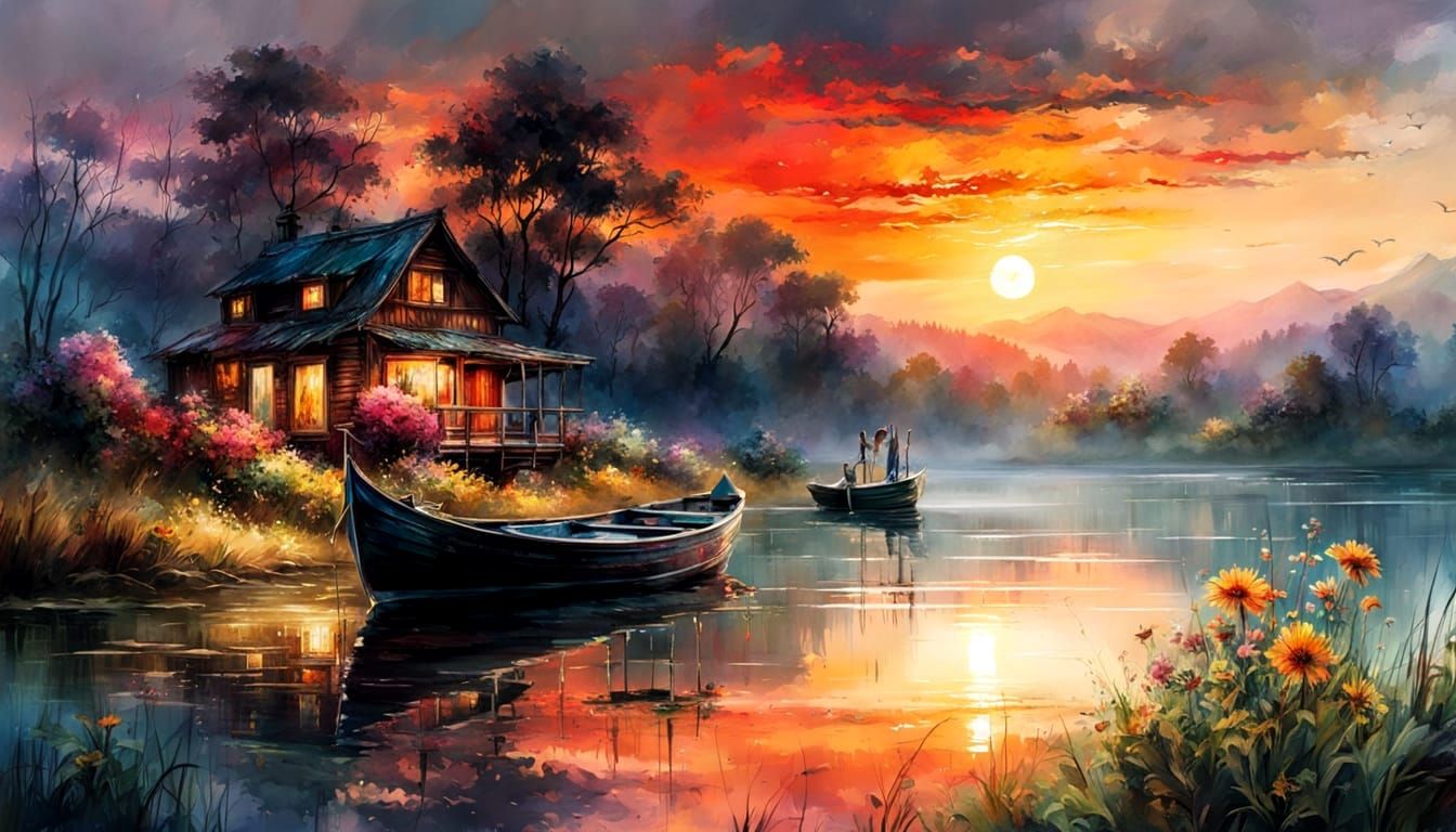 Homecoming Glow: Sunset’s Gentle Welcome