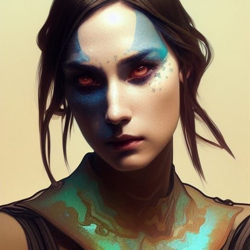 Detailed Fantasy Portrait in Hyperdetailed Digital Art