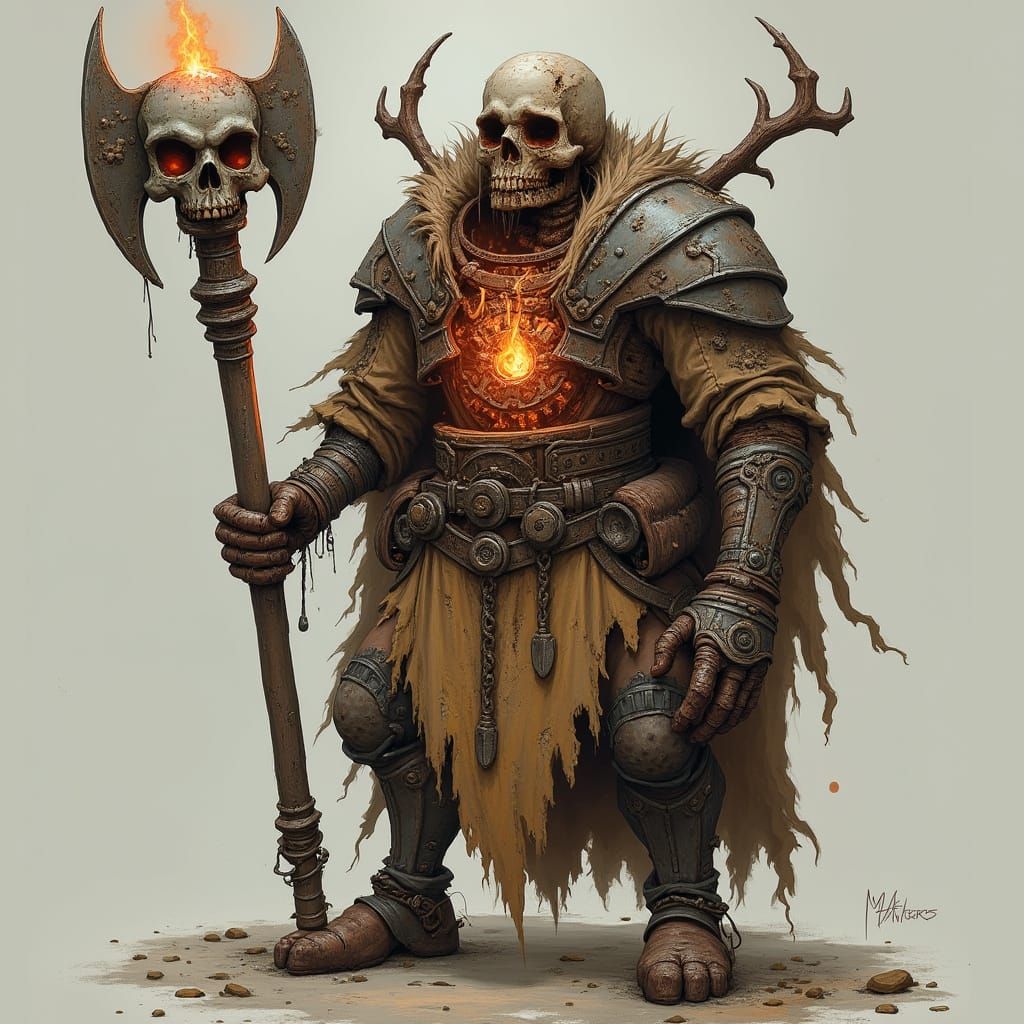 Gothic Autognome Cleric of the Death Domain