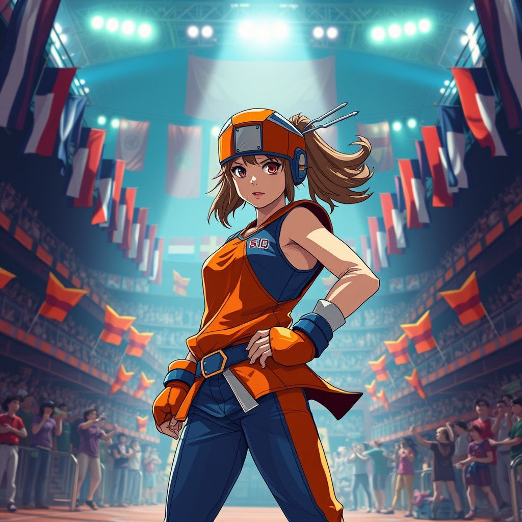 Dutch Girl in Manga-Style Anime Fighting Tournament