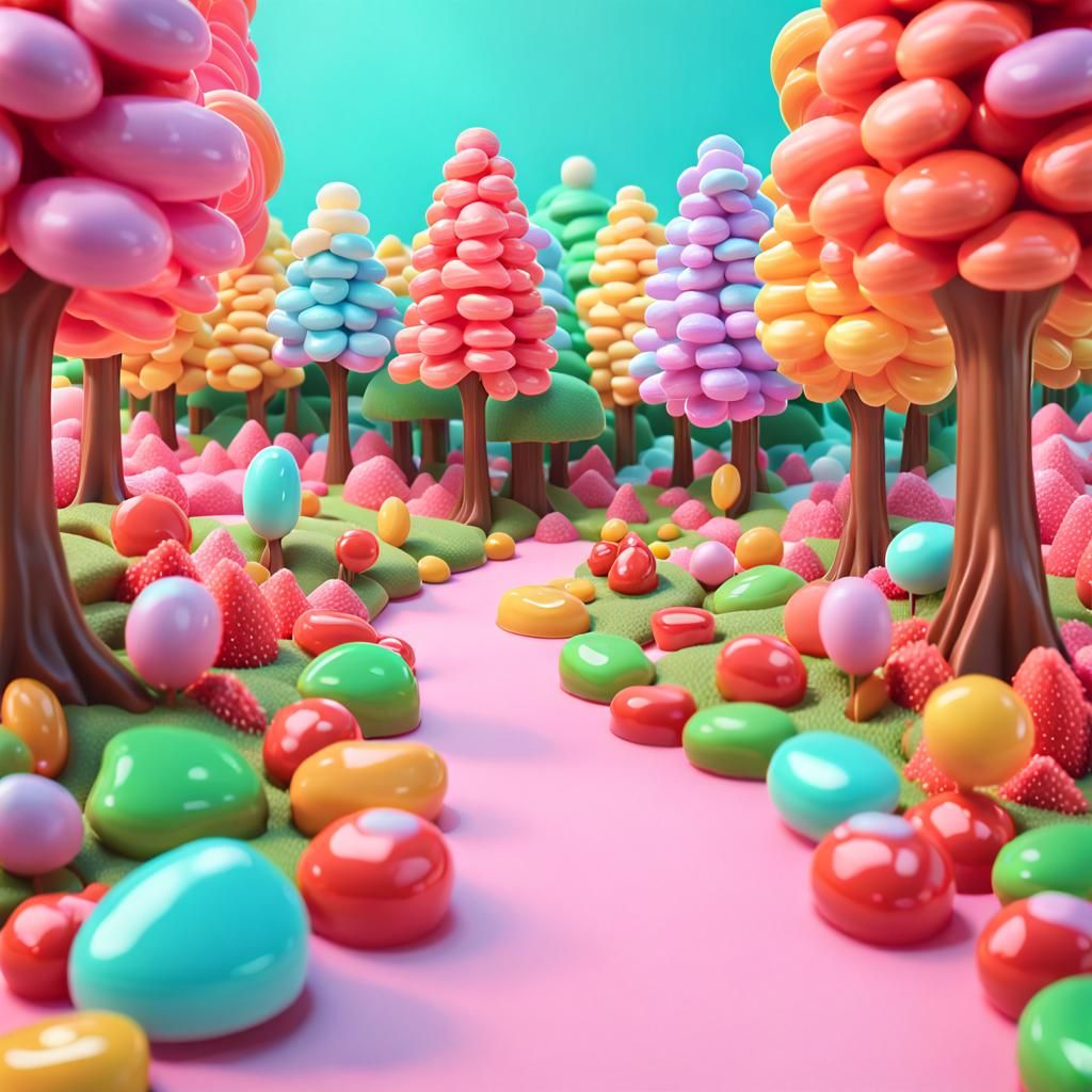End of the Candy Forest Path