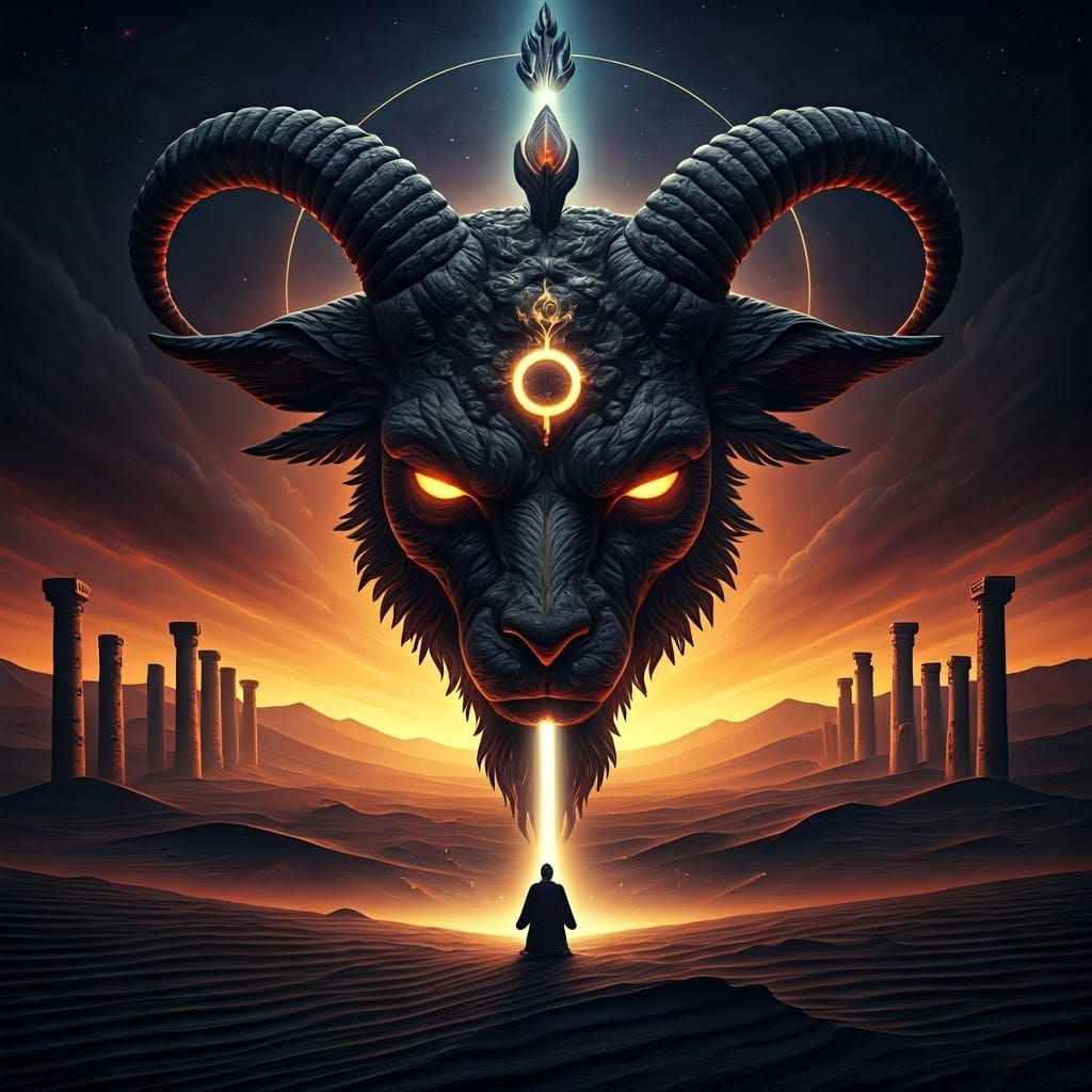 Surreal Baphomet Digital Art