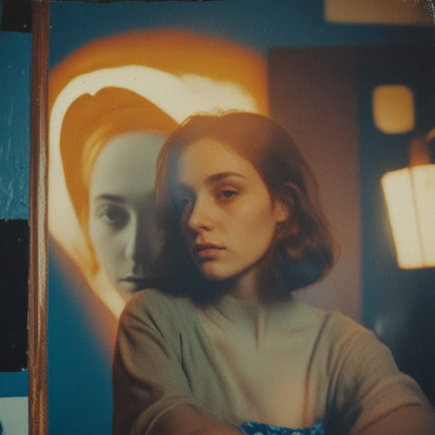 Moody Portrait Collage with Pinhole Camera Effect