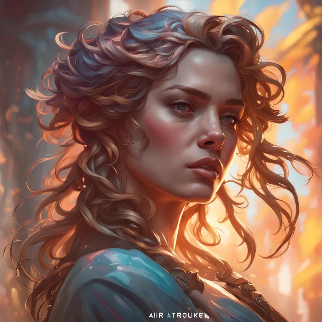 Hyperdetailed Portrait with Dynamic Lighting, Trending Art