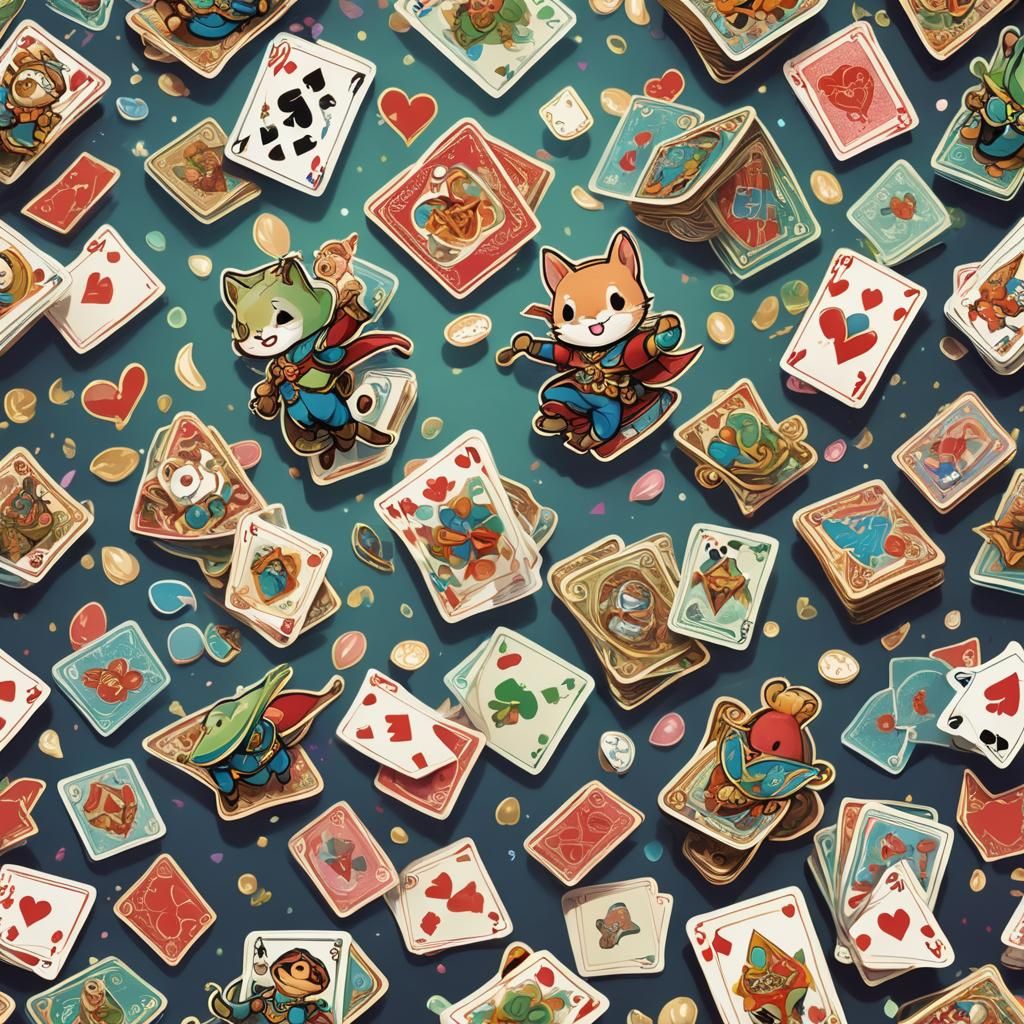 Chibi Beans Leap from Enchanted Cards