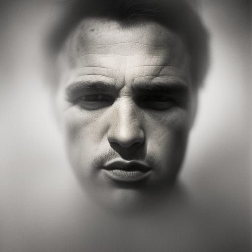 Marlon Brando Portrait in Hyperrealistic Style