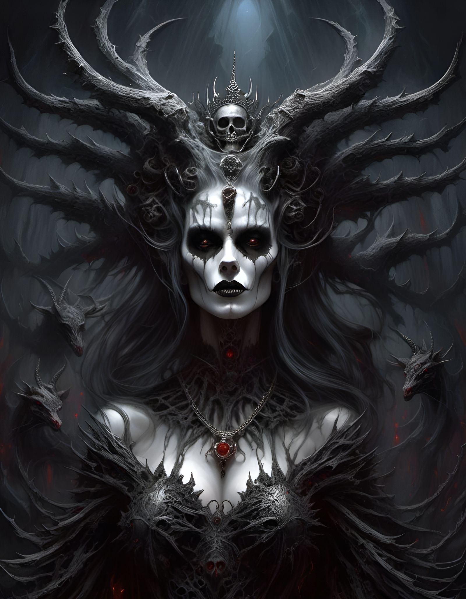 Dark Queen in Style of Alex Alemany