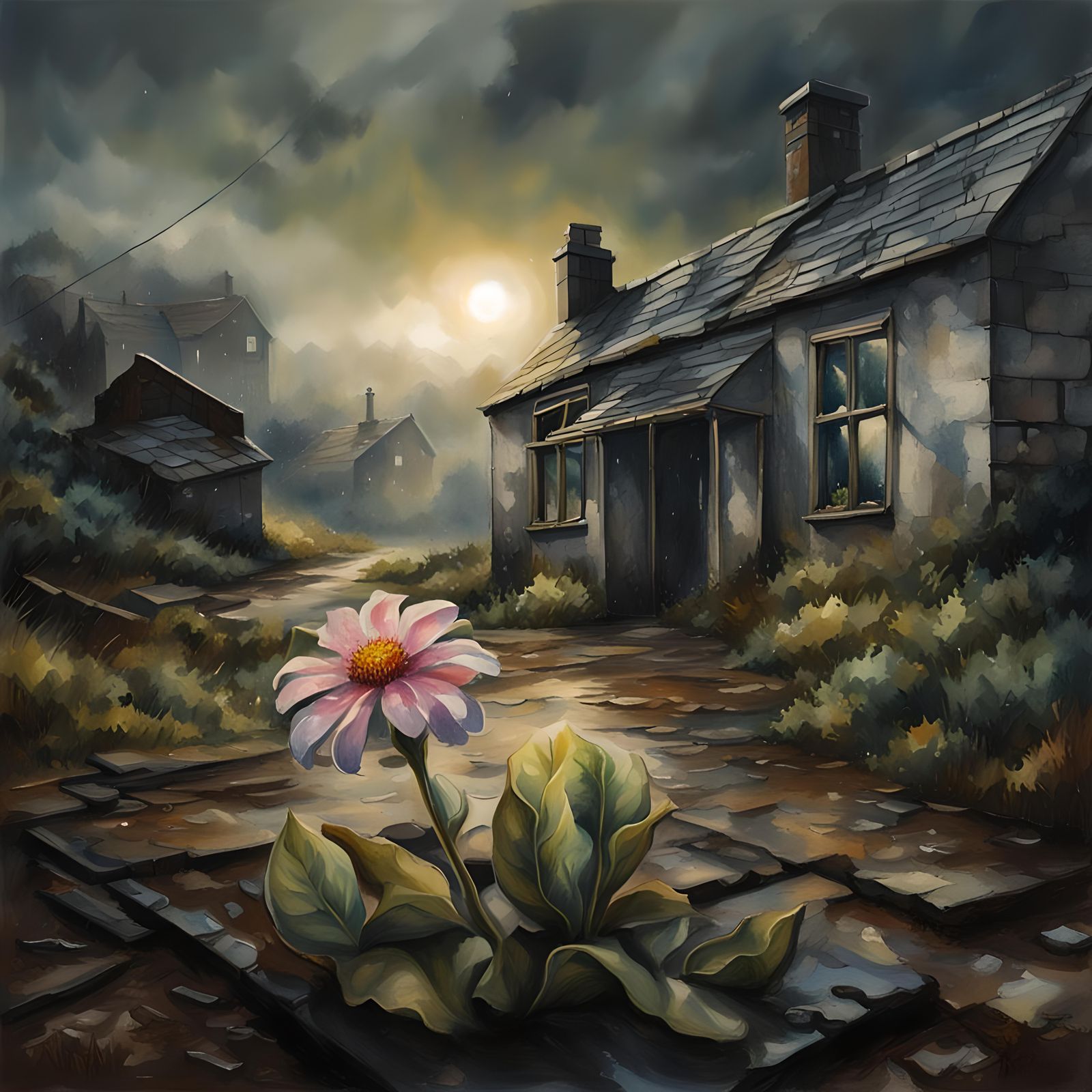 Flower Blooms in Dystopian Welsh Village