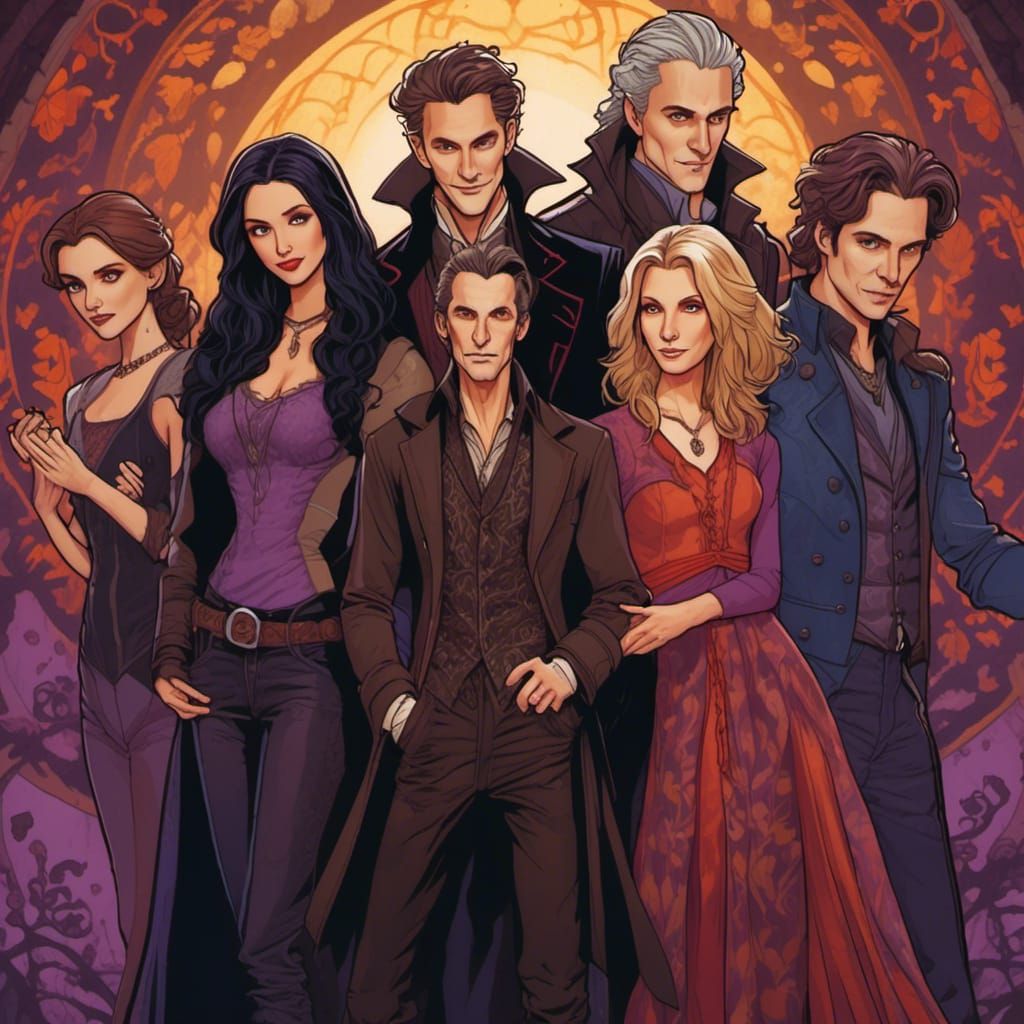 Gothic Vampire Drama Featuring Supernatural Characters