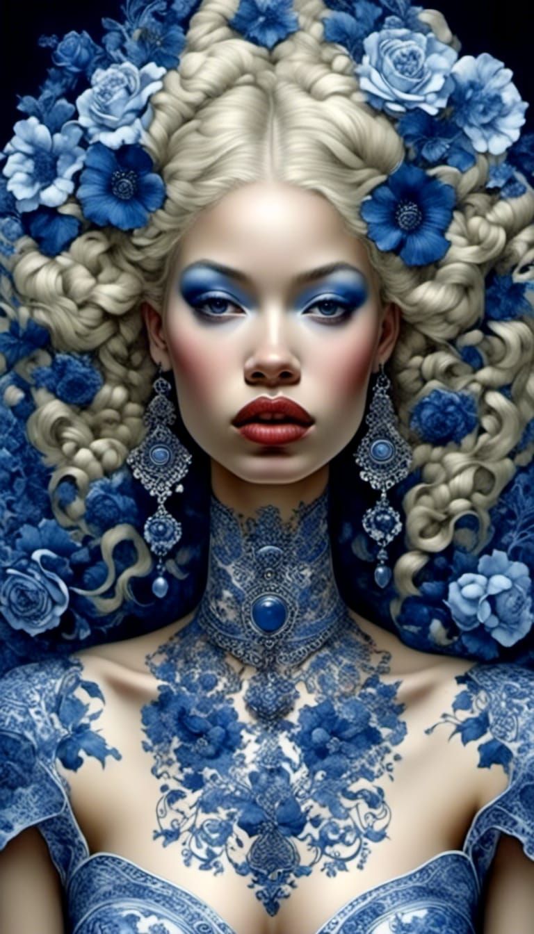 ‘The Girl with the Delft Blue tattoo’ © UnitedStatesOfDaan 2024