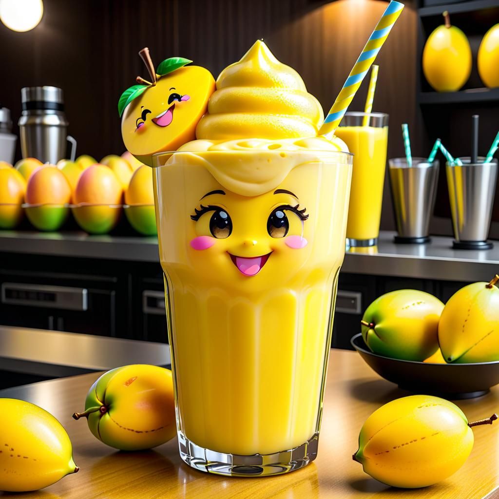 Chibi mango milkshake
