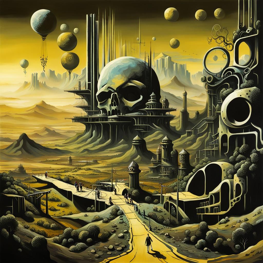 DALI CYBER GOTH LANDSCAPE