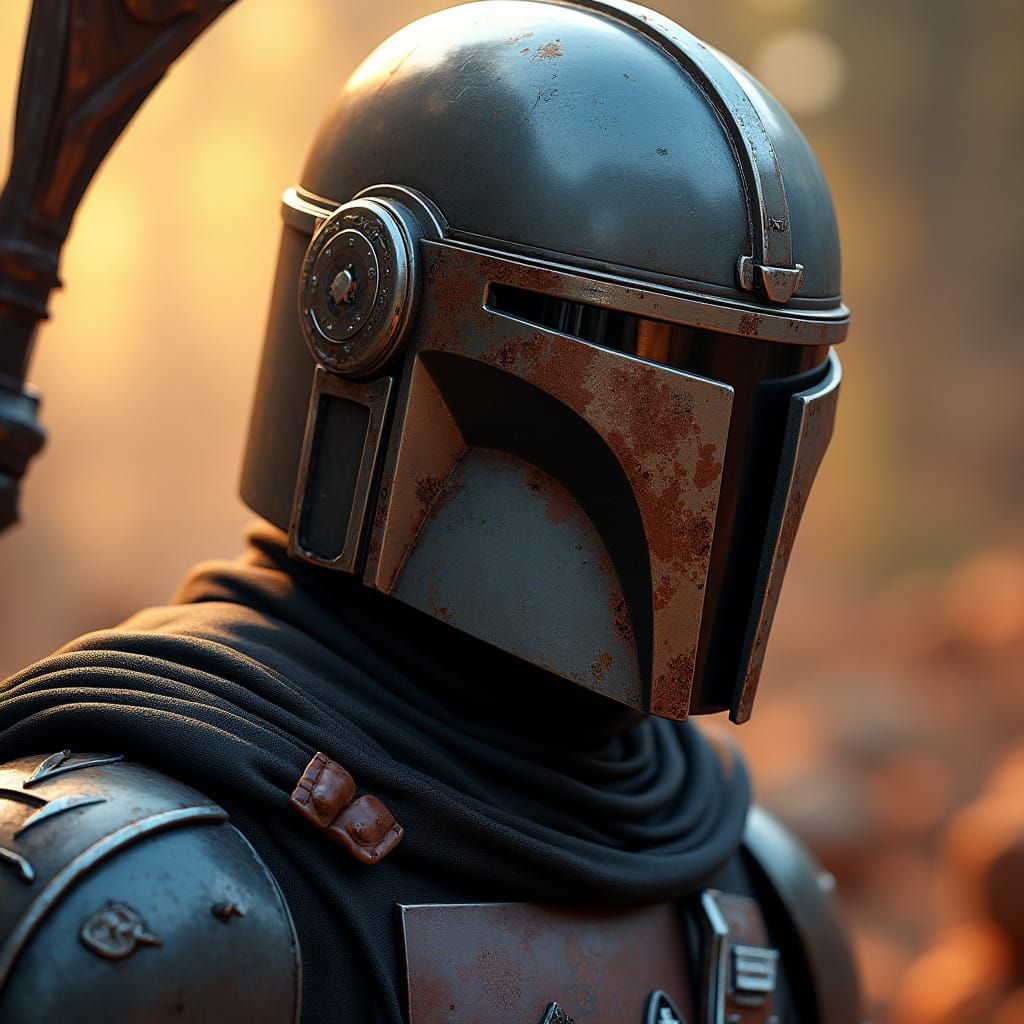 Mandalorian Warrior in Cinematic Beskar Armor