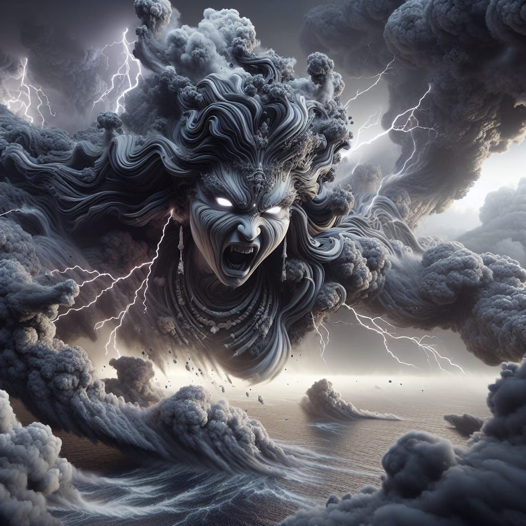 Wrathful Storm Goddess Unleashes Fury