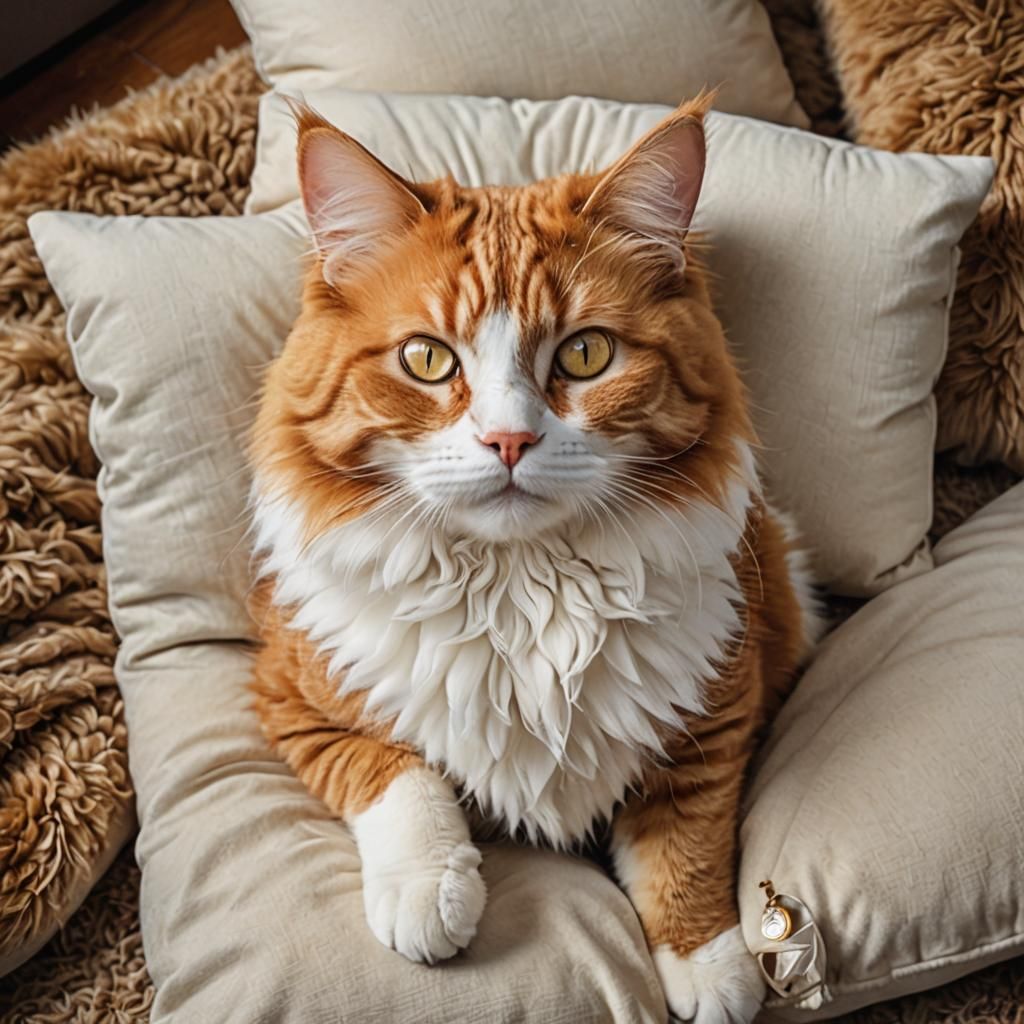 Majestic Ginger Cat with Golden Eyes