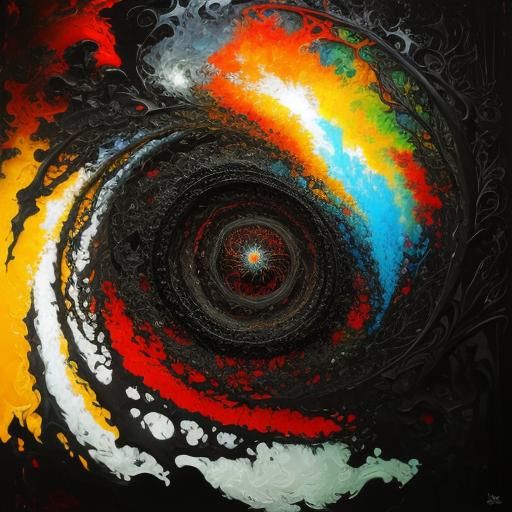 Psychedelic Blacksmith in Expressionist Style