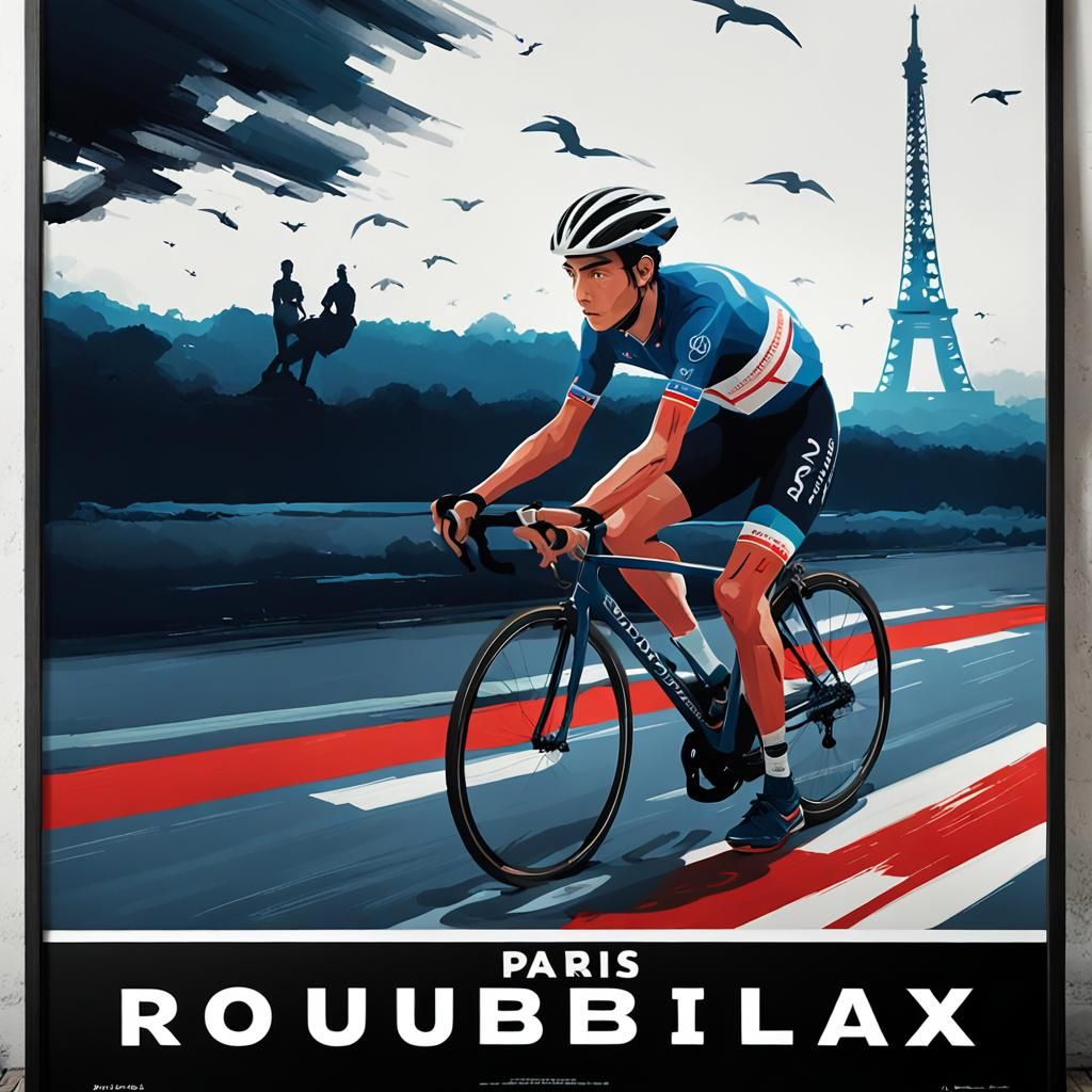 Paris Roubaix Bicycle Race Portrait