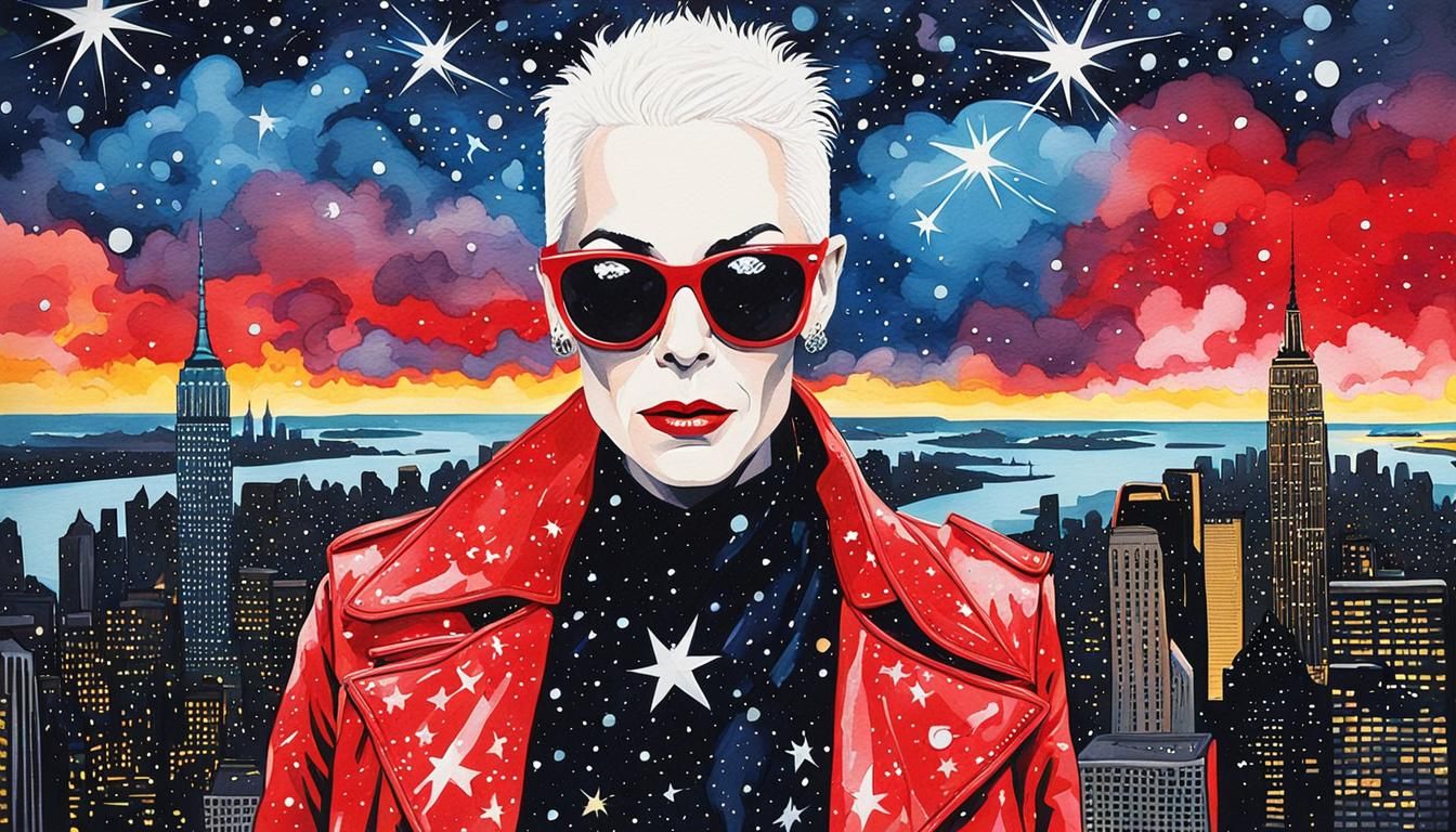 Pop Art Portrait: Eurythmics in Rainy New York City