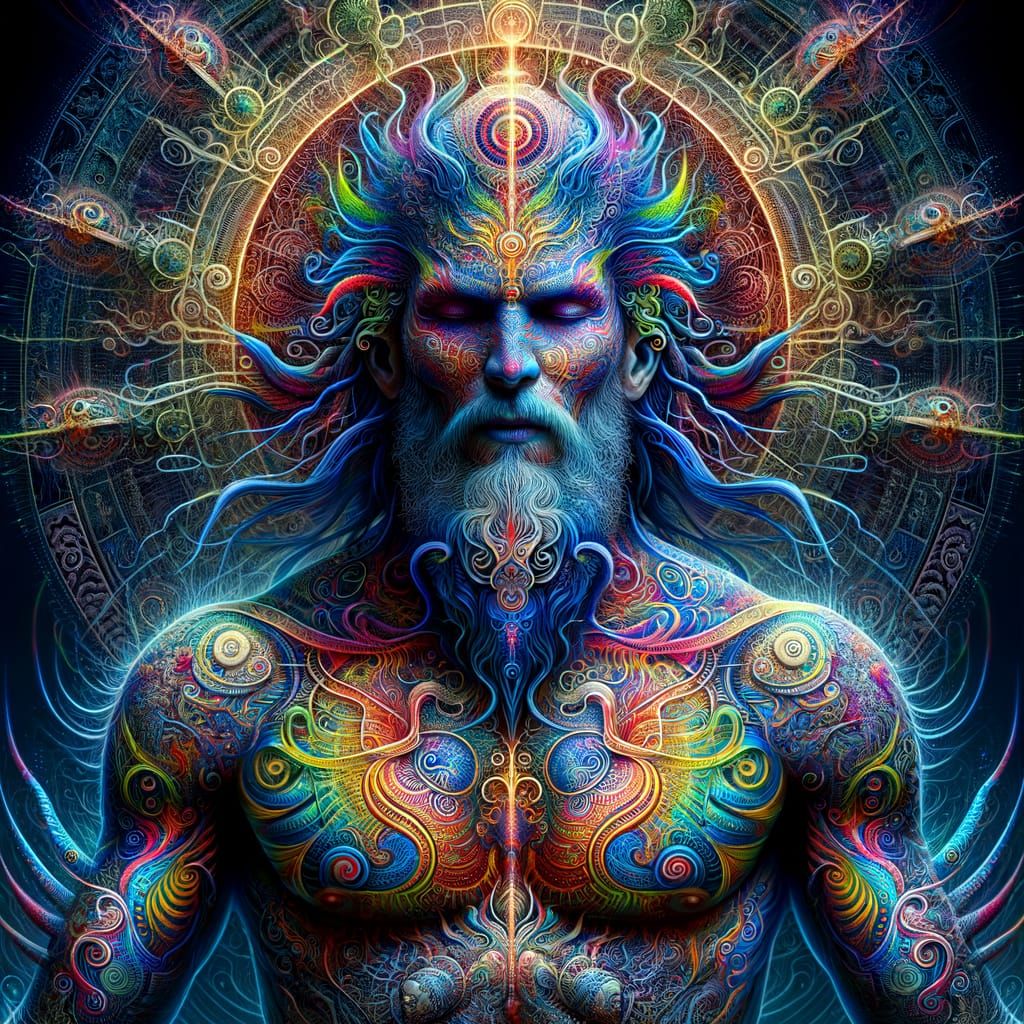 God of Tattoos: Hyper-Realistic Concept Art