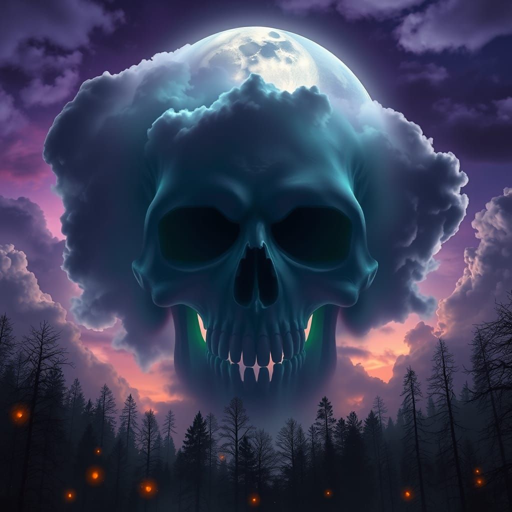 Surreal Gothic Nightmare Under Triadic Shades