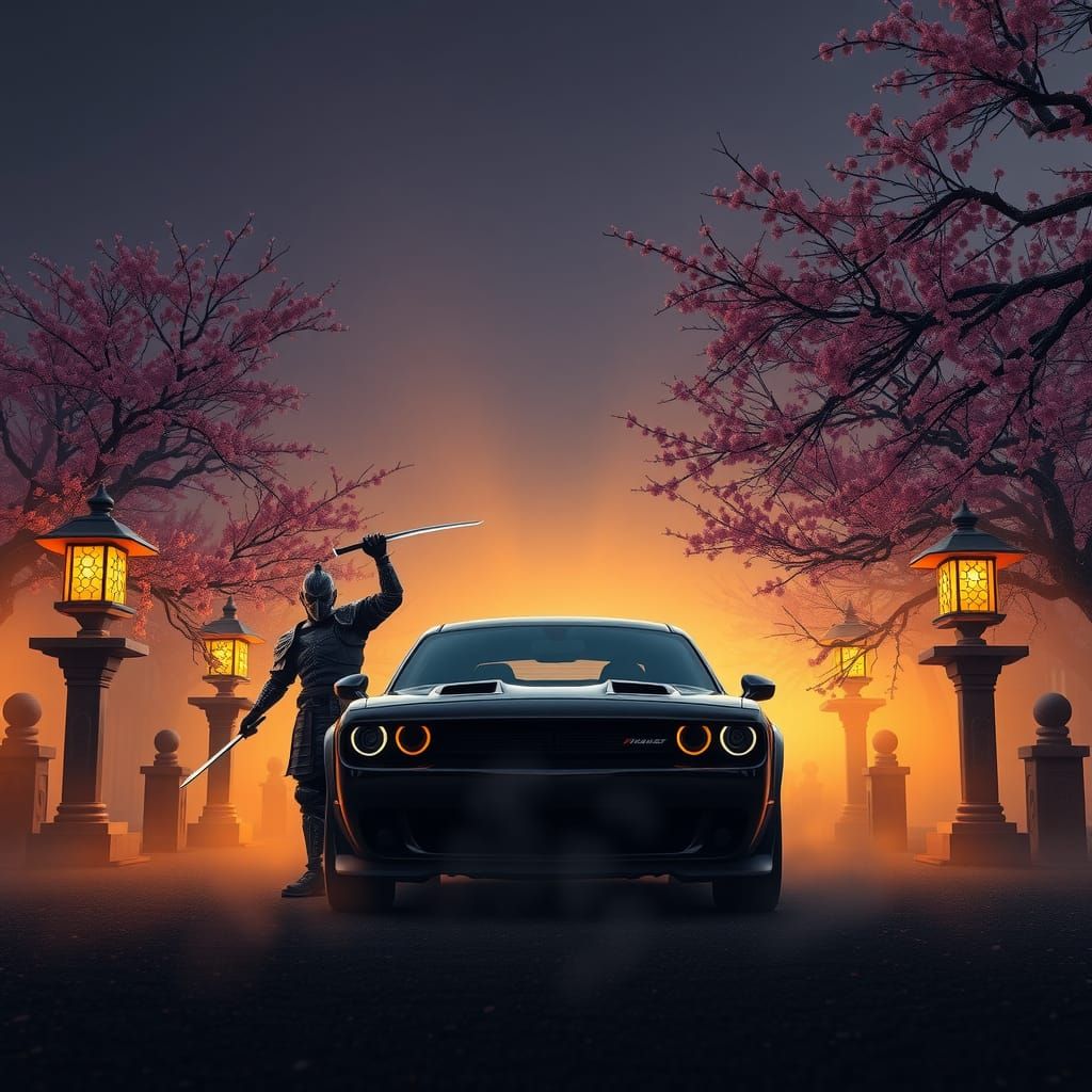 Hellcat in Medieval Japan, Art Nouveau Style