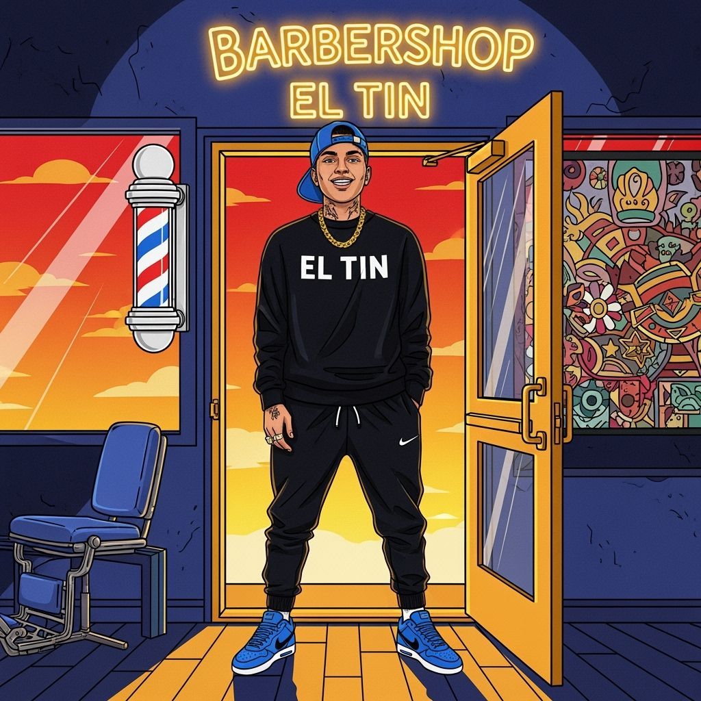 Urban Barbershop Opening: Cartoon Style