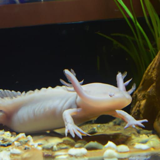 Charming Axolotl Illustration