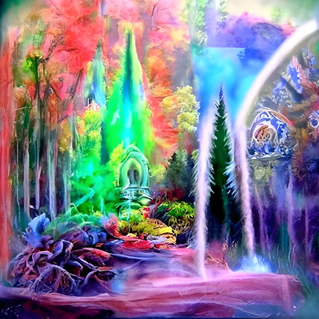 Ethereal Forest Mandala: A Thomas Kinkade-Inspired Meditatio...