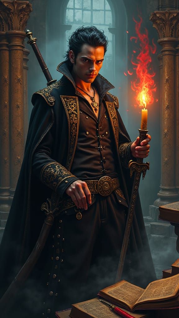 Dark Ages Vampire Blood Sorcery in Gothic Style