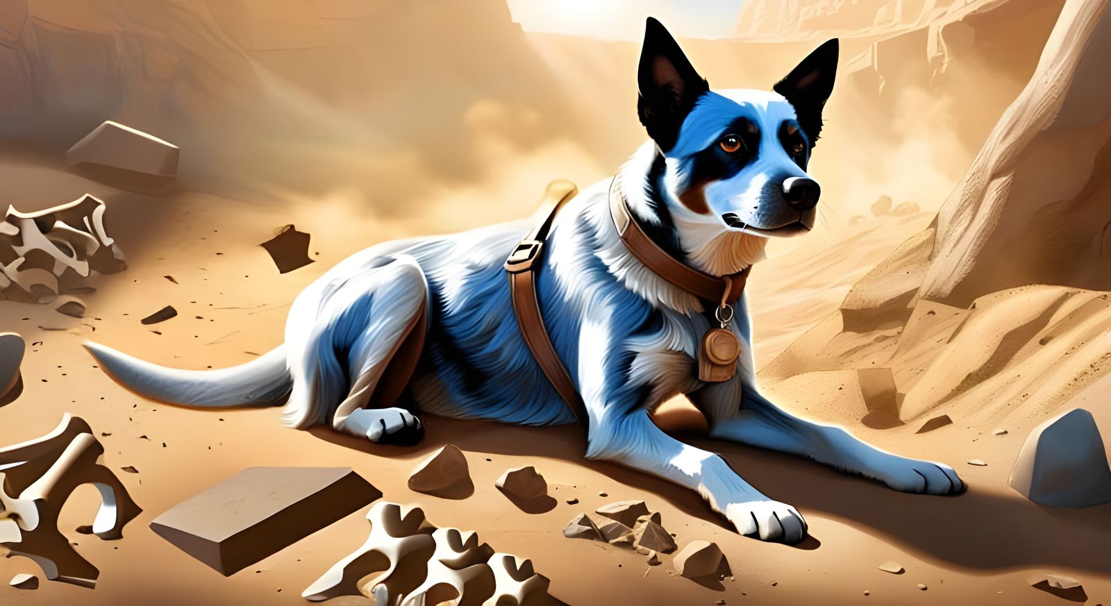 Upscaled Bandit at the Dig Site