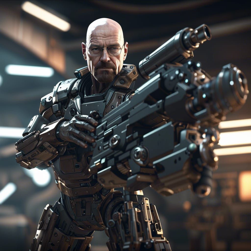 Walter White in Sci-Fi Mech Suit