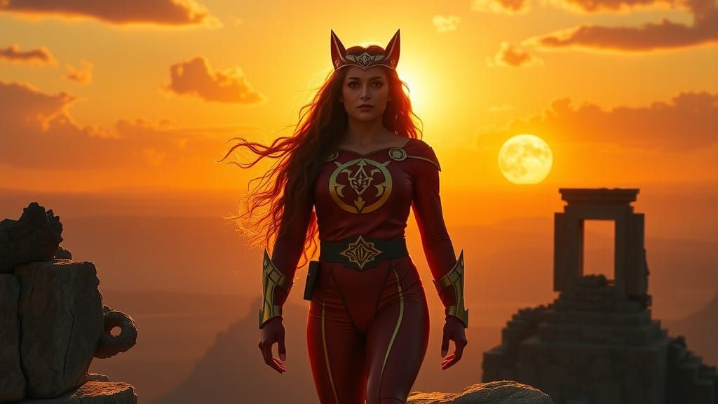 Heroic Hellcat in Golden Light