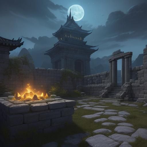 Heroic Duo in Dragon Temple Ruins